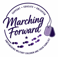 Marching Forward, white background